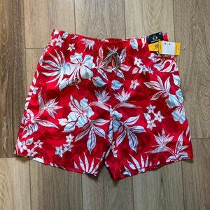 Mens Red Hawaiin Bathing Suit - Speedo